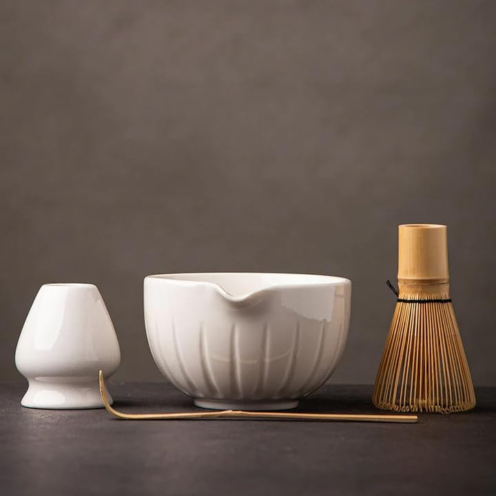 TANG PIN Matcha Set - Match Bowl and Whisk (White)