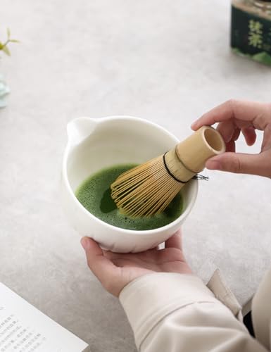 TANG PIN Matcha Set - Match Bowl and Whisk (White)