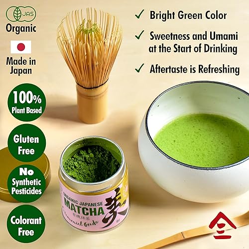 YAMASAN KYOTO UJI Matcha BI, Ceremonial Grade Matcha, From Uji Kyoto, Japan, 100g