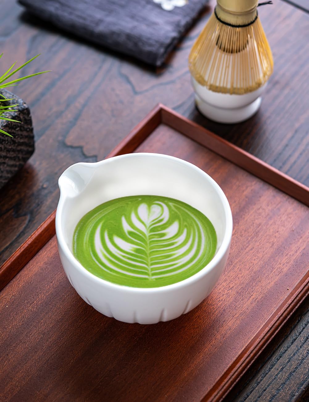 TANG PIN Matcha Set - Match Bowl and Whisk (White)